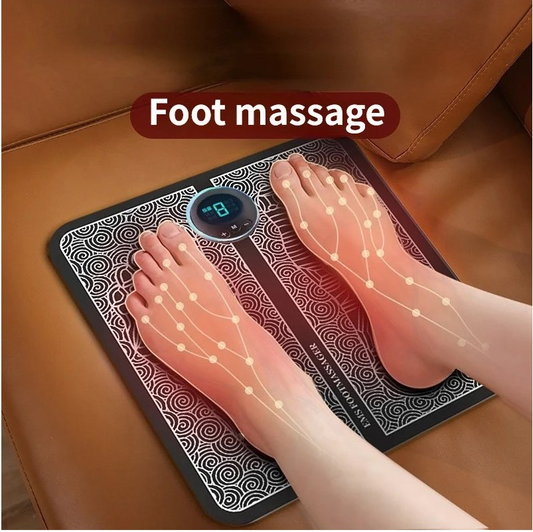 Foot Massage Pulse Foot Massage Mat EMS Physiotherapy Foot Therapy Machine USB Charging Moving Foot Foot Massager