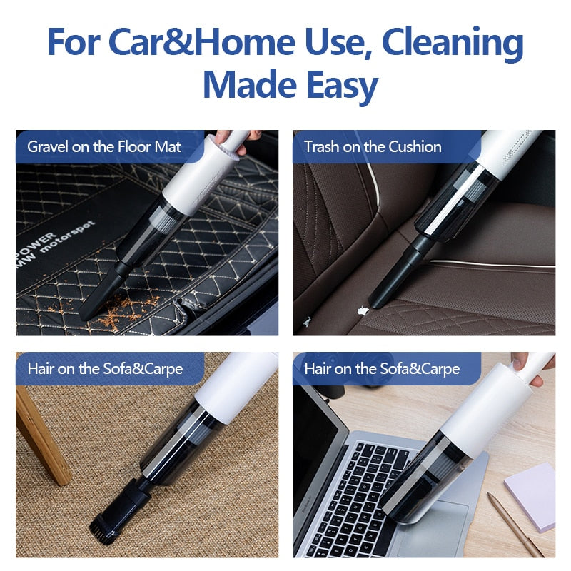Car home dual-use wireless handheld blind spot vacuum cleaner