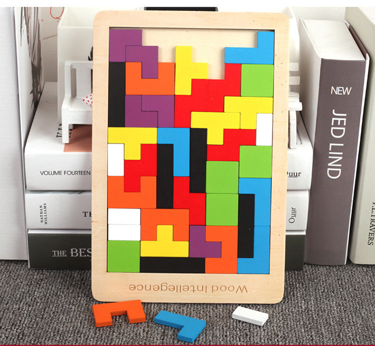 Puzzles- Wooden building blocks