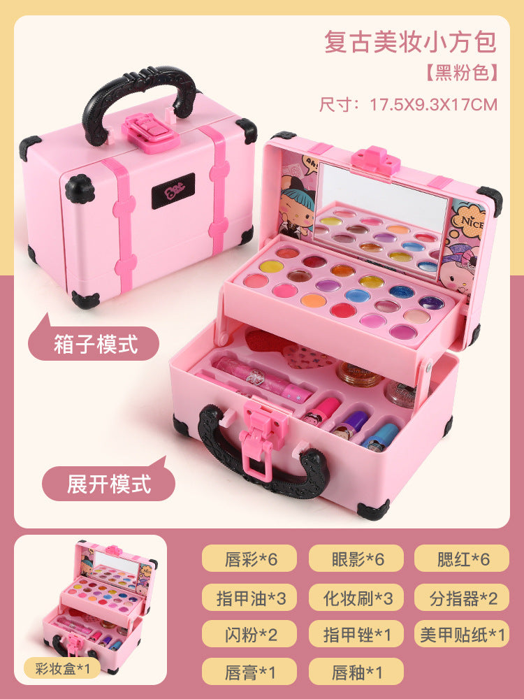 Children's Cosmetics Toy Girl Princess Makeup Toy Handbag Bag Set