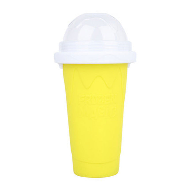 Smoothie cup double-layer  silicone pinch cup  summer thirst quenching ice cup