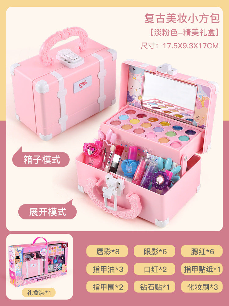 Children's Cosmetics Toy Girl Princess Makeup Toy Handbag Bag Set